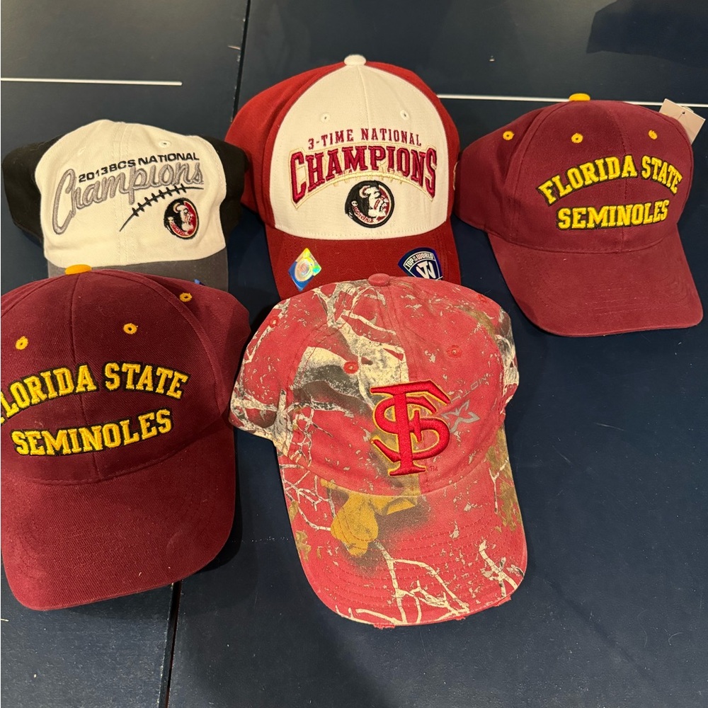 Florida State FSU hats/footballs